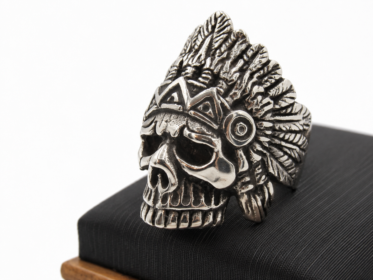 Anillo Calavera Tribu
