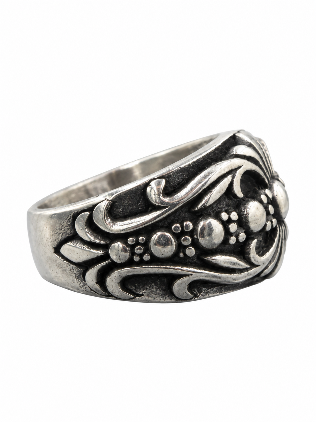 Anillo acero envejecido