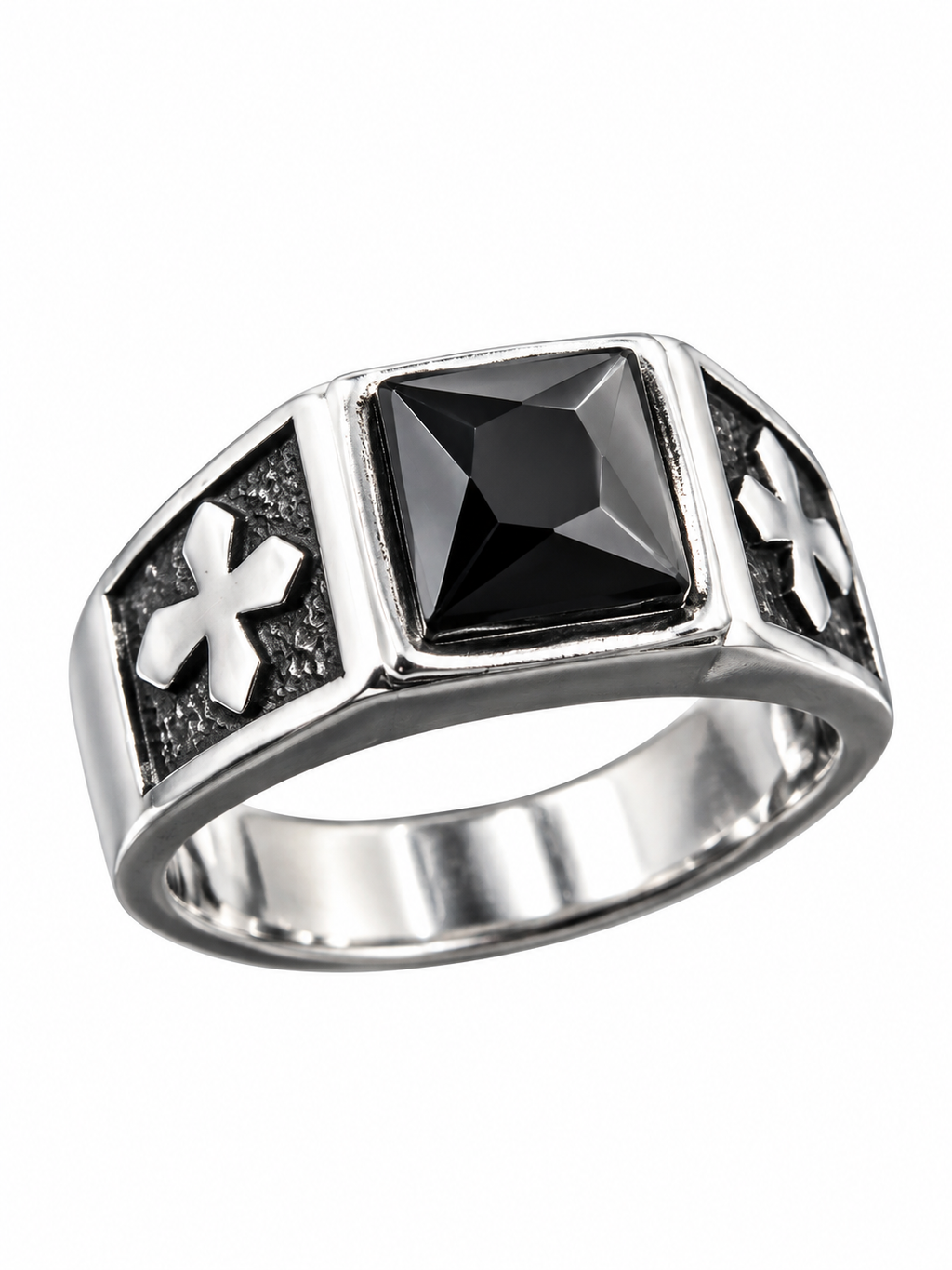Anillo de piedra negra