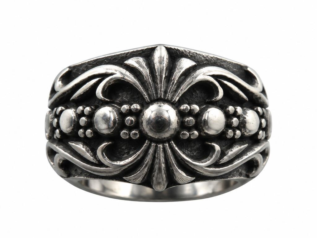 Anillo acero envejecido