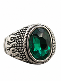 Anillo de piedra verde