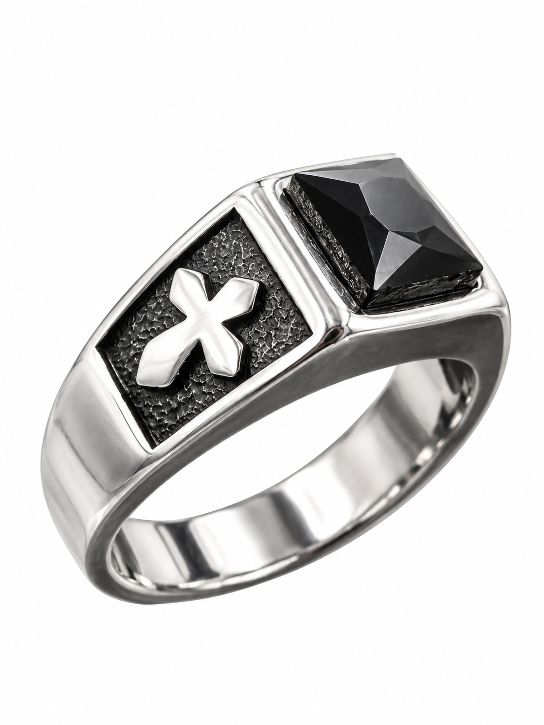 Anillo de piedra negra