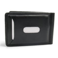 Billetera con clip negra visor