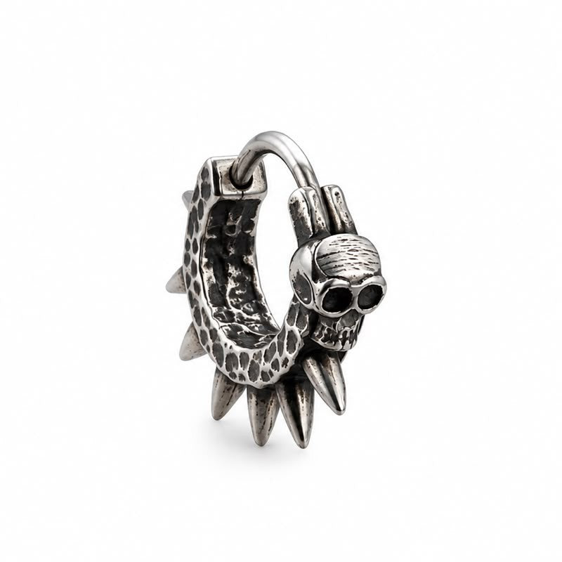 Aro punk calavera